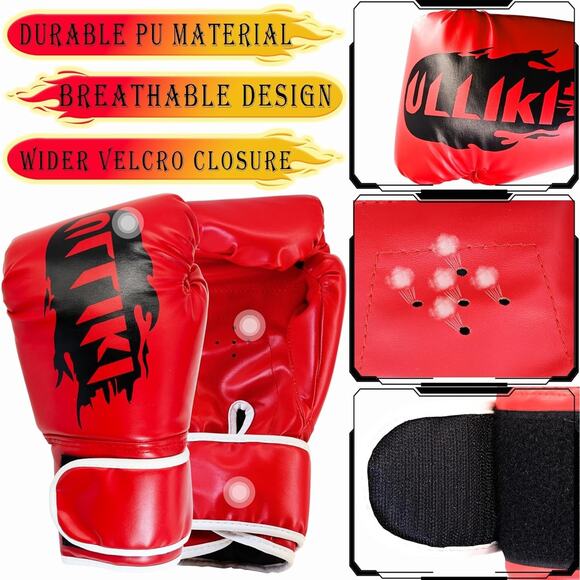 Freestanding Punching Bag for Adults with Gloves, Kick Boxing Bag with Stand - Picture 4 of 6